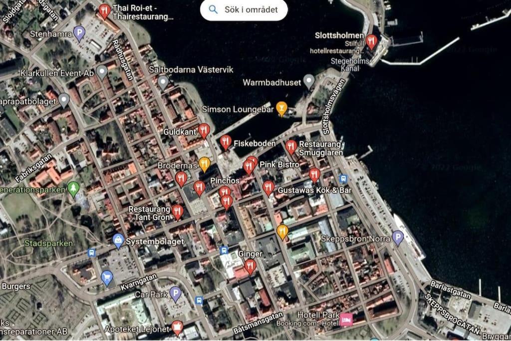 Central Laegenhet I 1700-Talshus Västervik Exterior foto